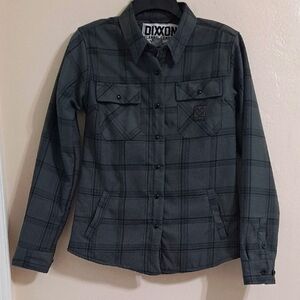 DIXXON Shacket Sherpa Lined DAKOTA Gray & Black Shirt Jacket FABULOUS! NWOT